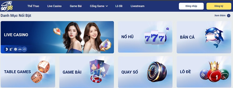 Cá cược tại sky88