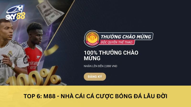 M88 Top 10 trang cá cược bóng đá uy tín