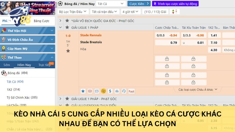 Ưu điểm kèo nhà cái 5