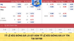 Tỷ Lệ Kèo Bóng Đá Là Gì? Xem Tỷ Lệ Kèo Bóng Đá Uy Tín Tại Sky88